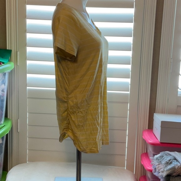 Yellow Striped Women's Top - Picture 2 of 6